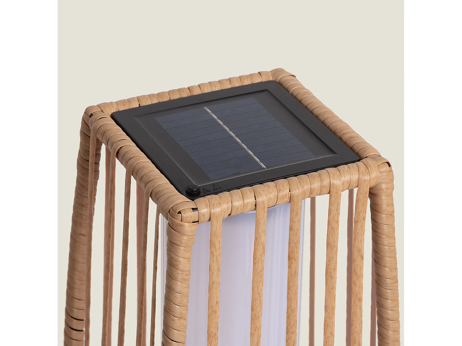 Lampada da Terra per Esterni LED Solare Arley Naturale