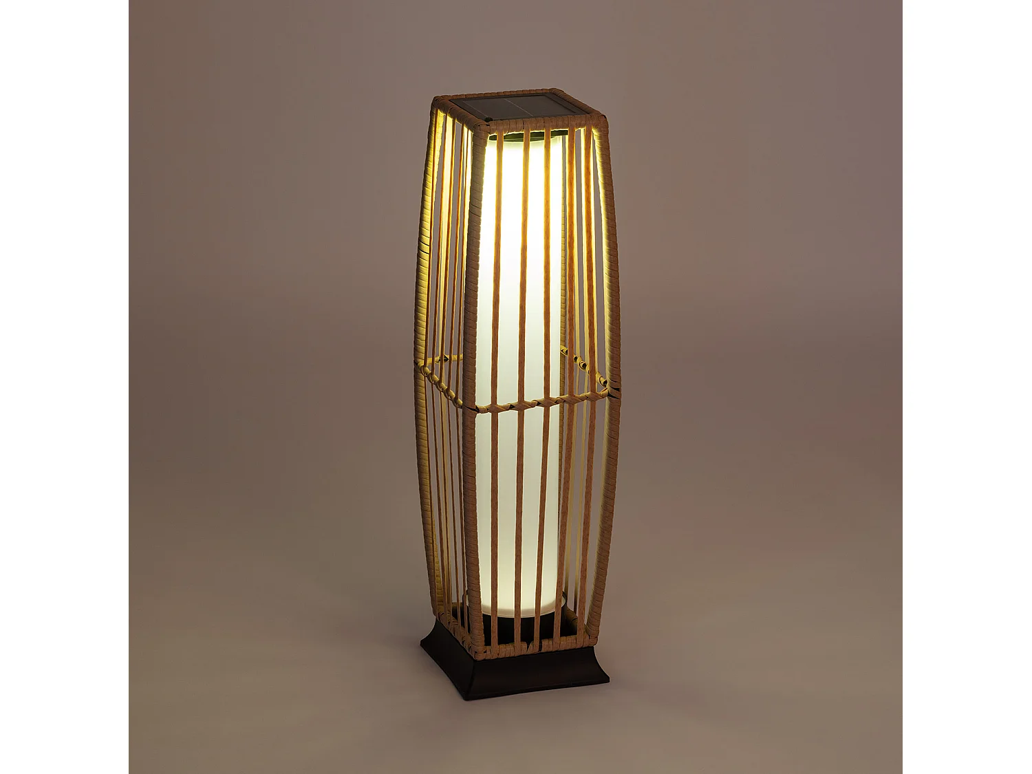 Lampada da Terra per Esterni LED Solare Arley Naturale