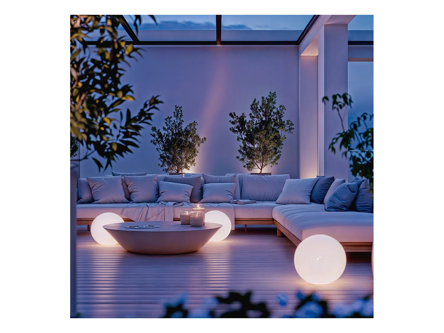 Sfera LED Solare 25cm 3000K Bianco Caldo