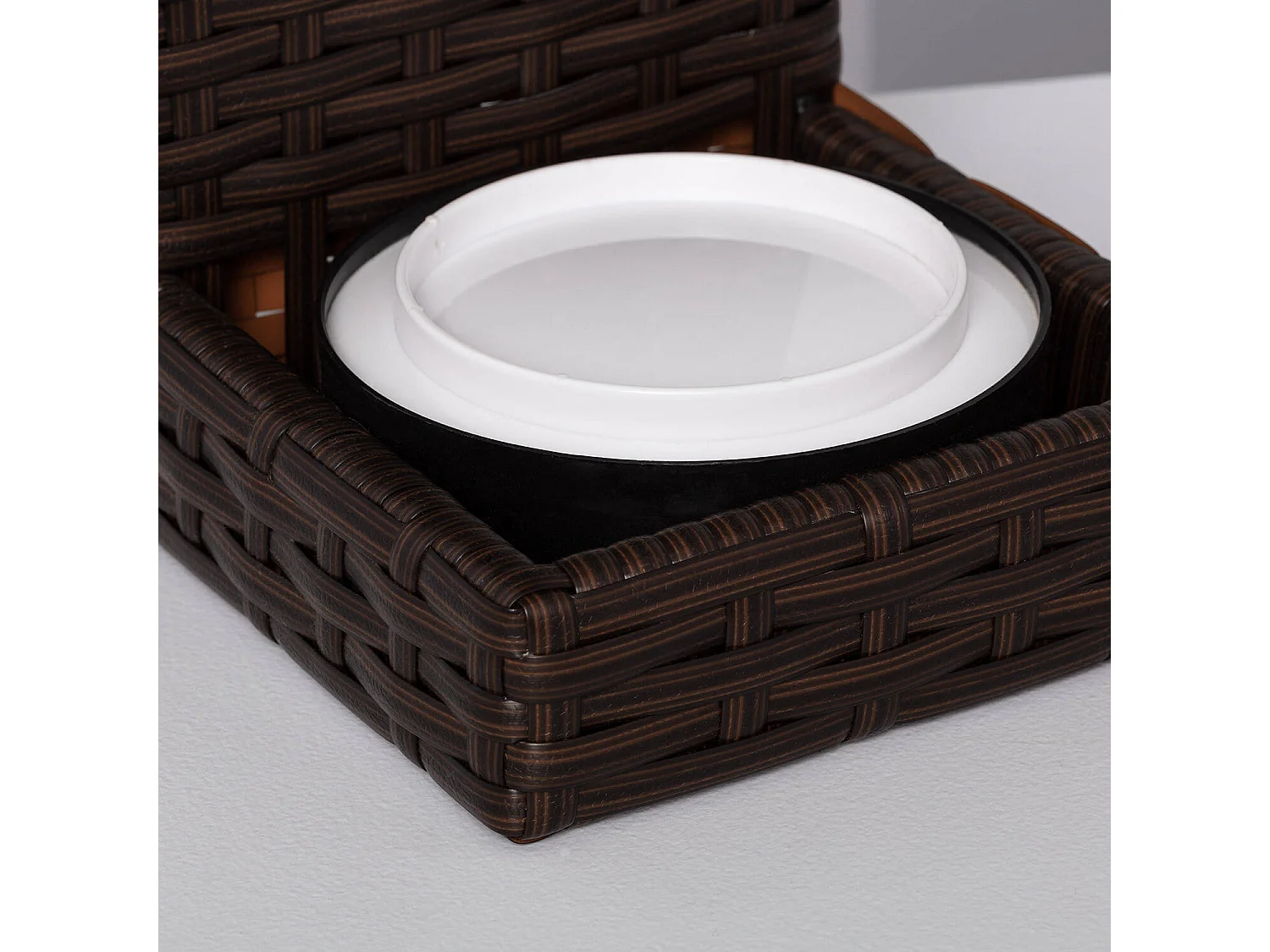 Lampe à Poser LED Extérieure Solaire Agra Marron foncé