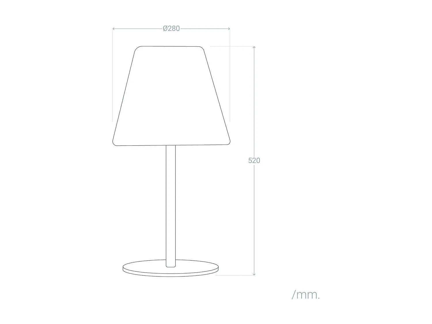 Lampe à Poser LED Extérieure Solaire Aluminium Larso  3000K Blanc chaud
