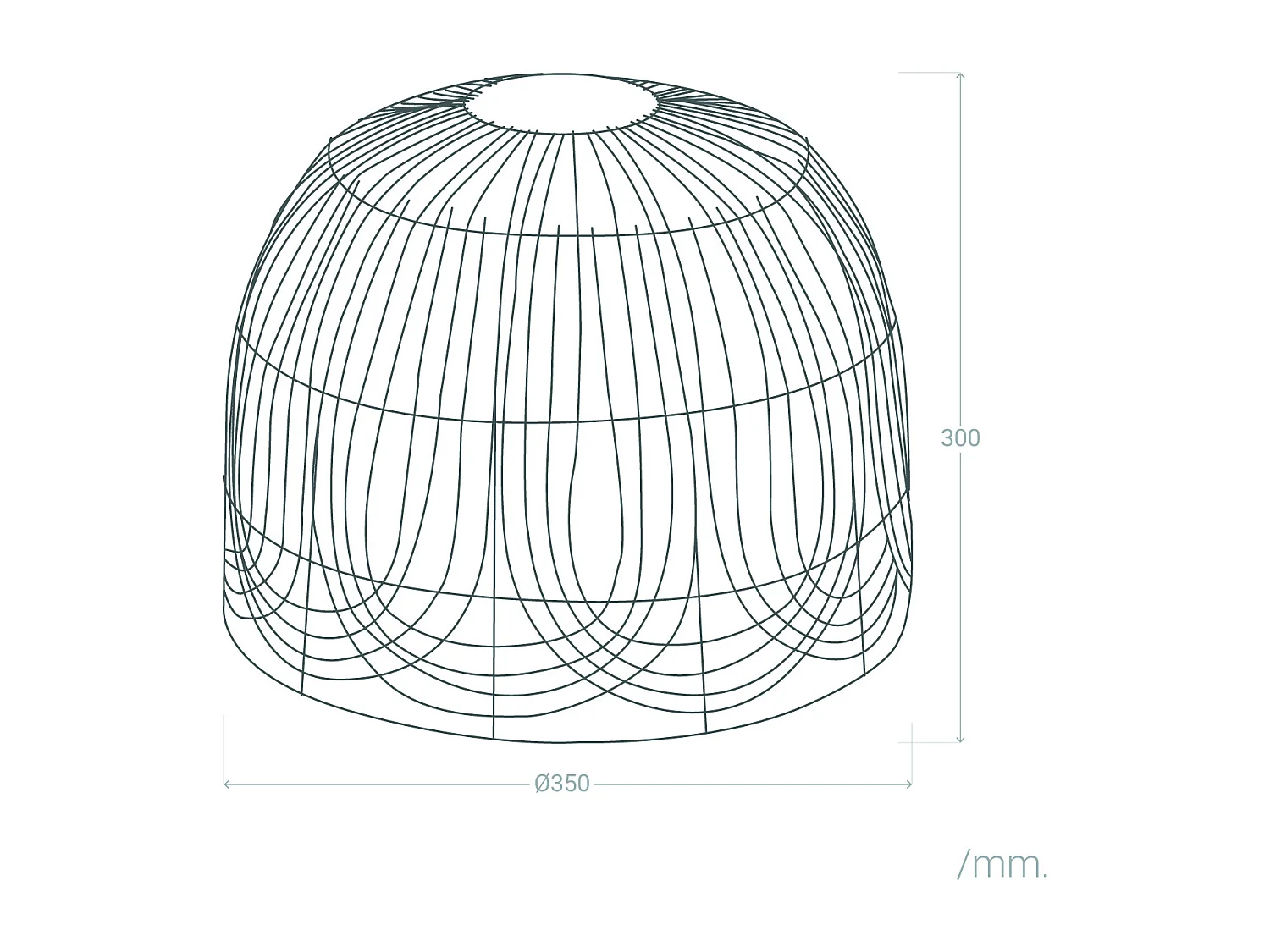 Paralume Lampada Sospensione Rattan Anipe ILUZZIA Naturale