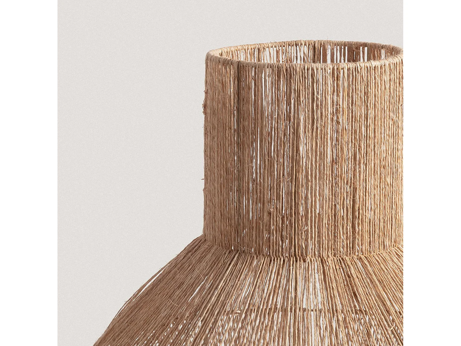 Abat-jour Suspension Fibres Naturelles Newén Ø500 mm ILUZZIA Naturel