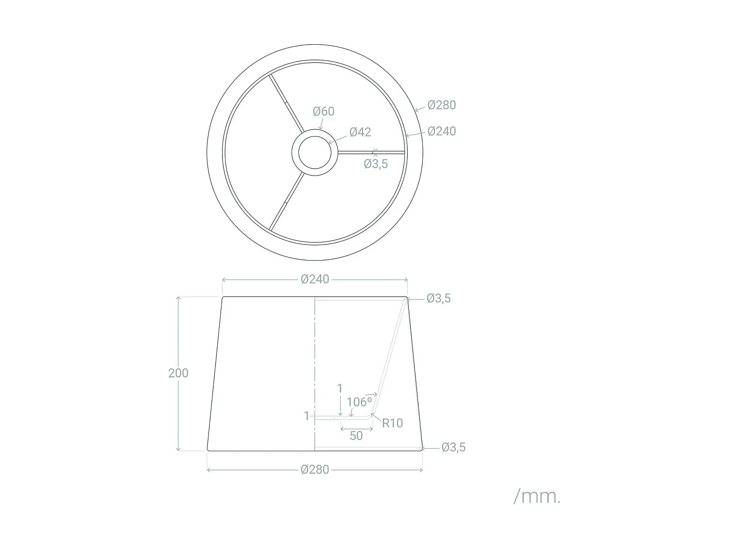 Abat-jour Ghera ILUZZIA Blanc