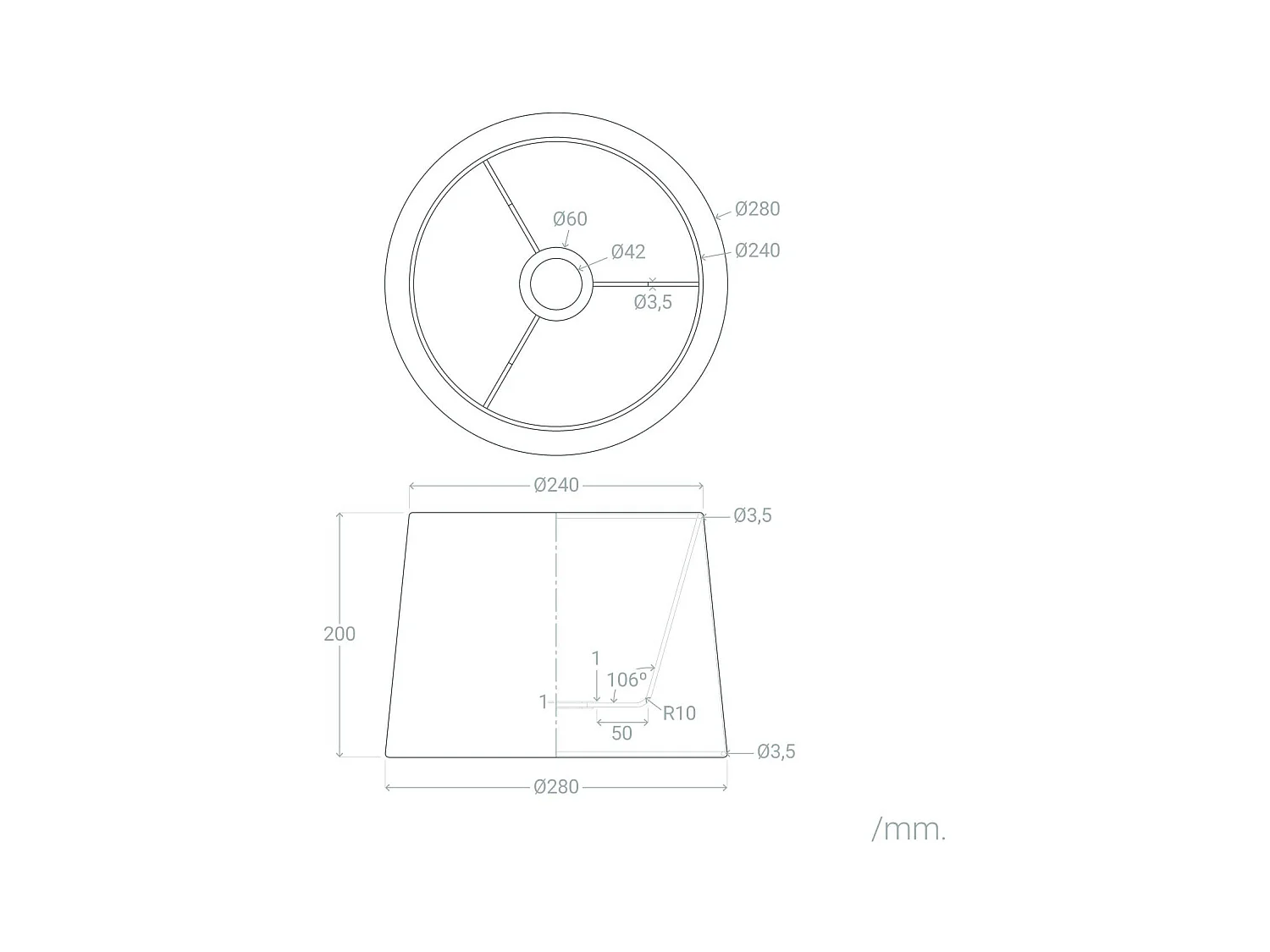 Paralume Lampada Ghera ILUZZIA Bianco