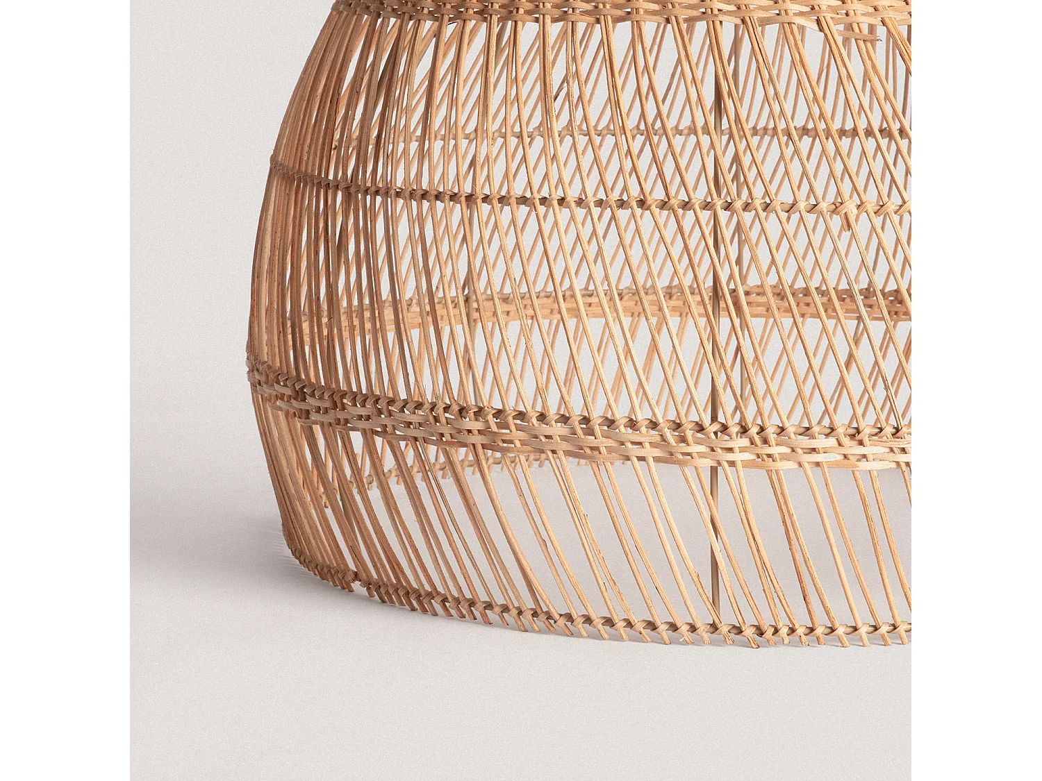 Abat-jour Suspension Rotin Yamil Ø550 mm ILUZZIA Naturel