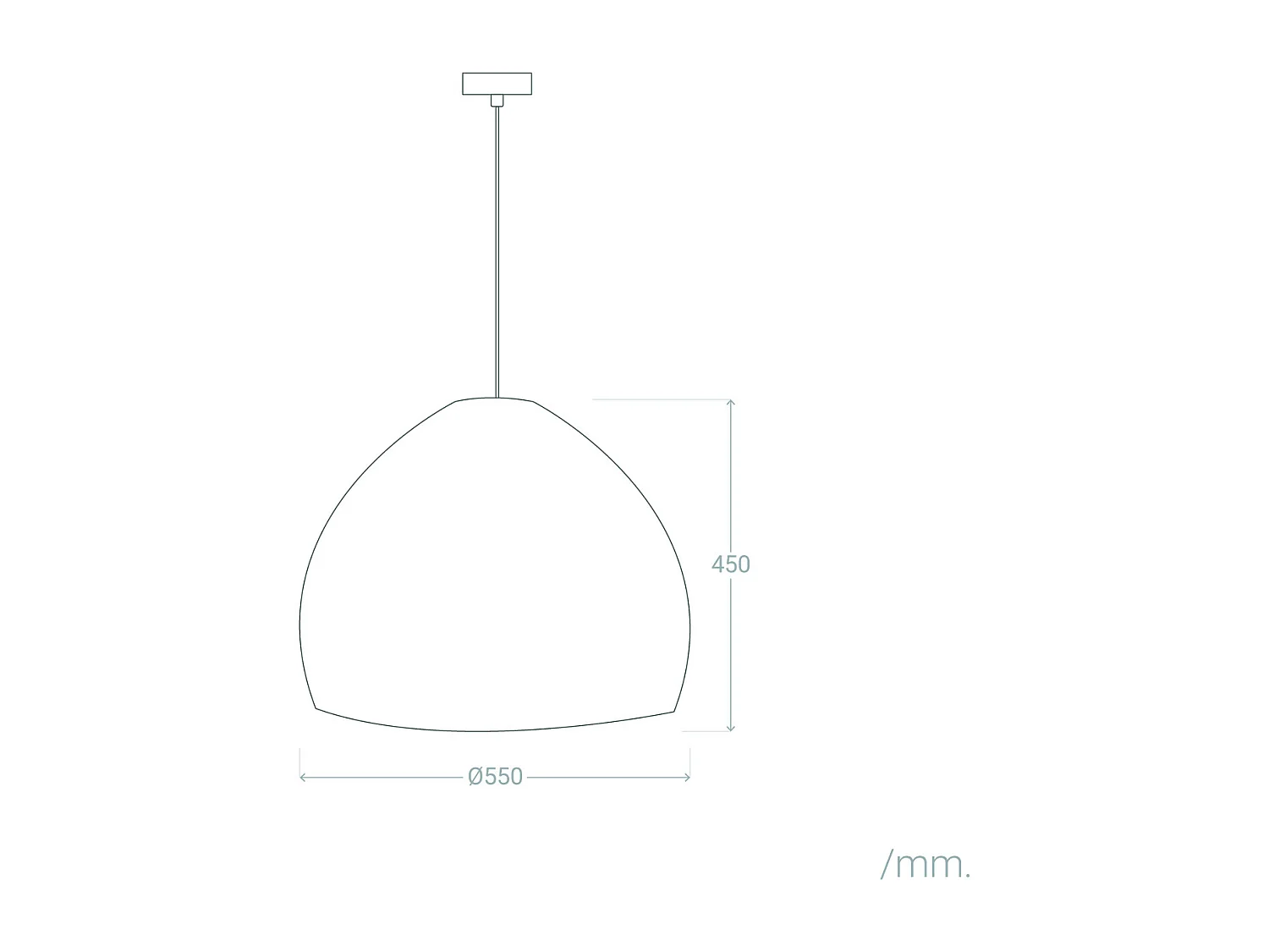 Abat-jour Suspension Rotin Yamil Ø550 mm ILUZZIA Naturel