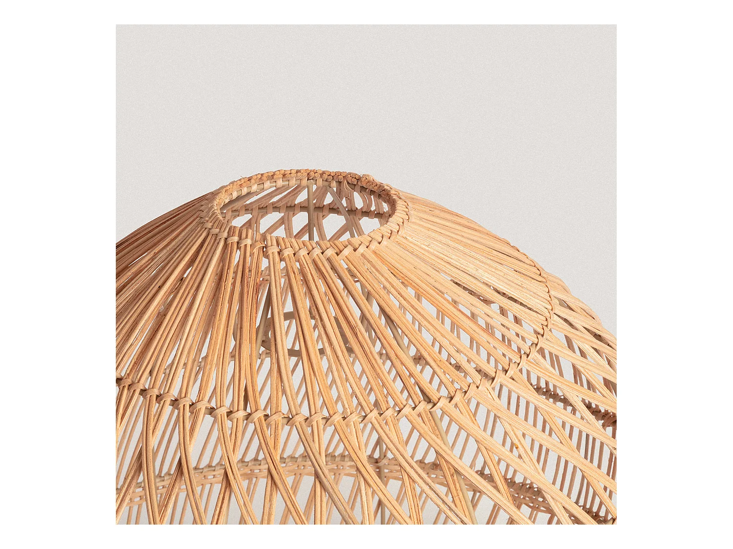 Abat-jour Suspension Rotin Yamil Ø550 mm ILUZZIA Naturel