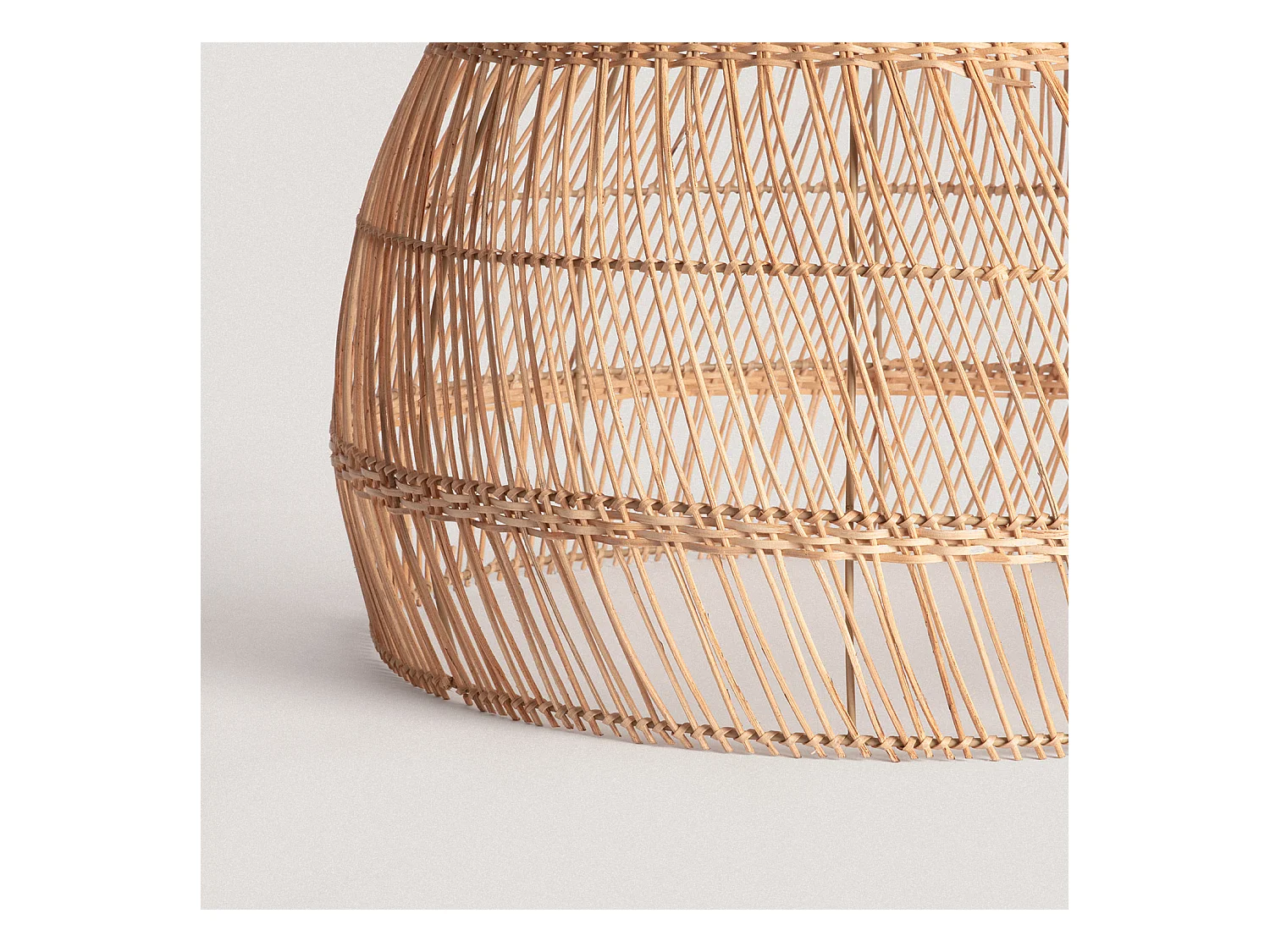 Abat-jour Suspension Rotin Yamil Ø550 mm ILUZZIA Naturel