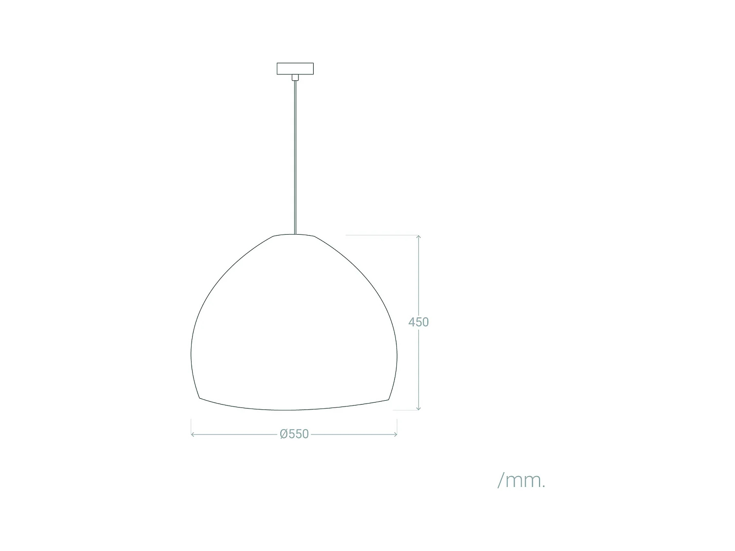Abat-jour Suspension Rotin Yamil Ø550 mm ILUZZIA Naturel