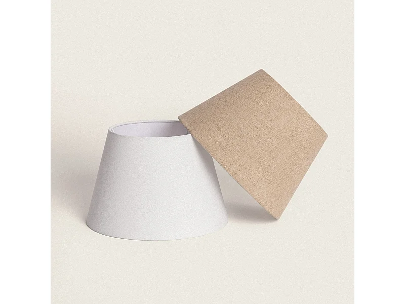 Paralume Lampada Tessuto Azami Bianco