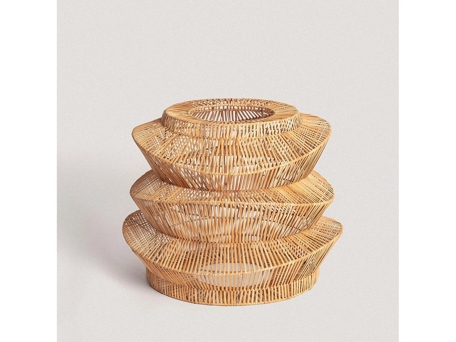 Abat-jour Suspension Rotin Asha Ø500 mm ILUZZIA Brun