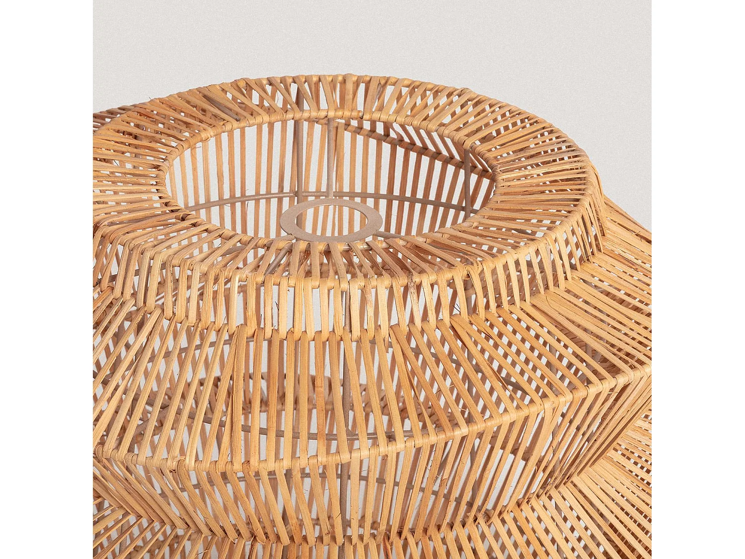 Abat-jour Suspension Rotin Asha Ø500 mm ILUZZIA Brun