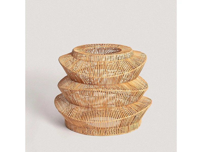 Abat-jour Suspension Rotin Asha Ø500 mm ILUZZIA Brun