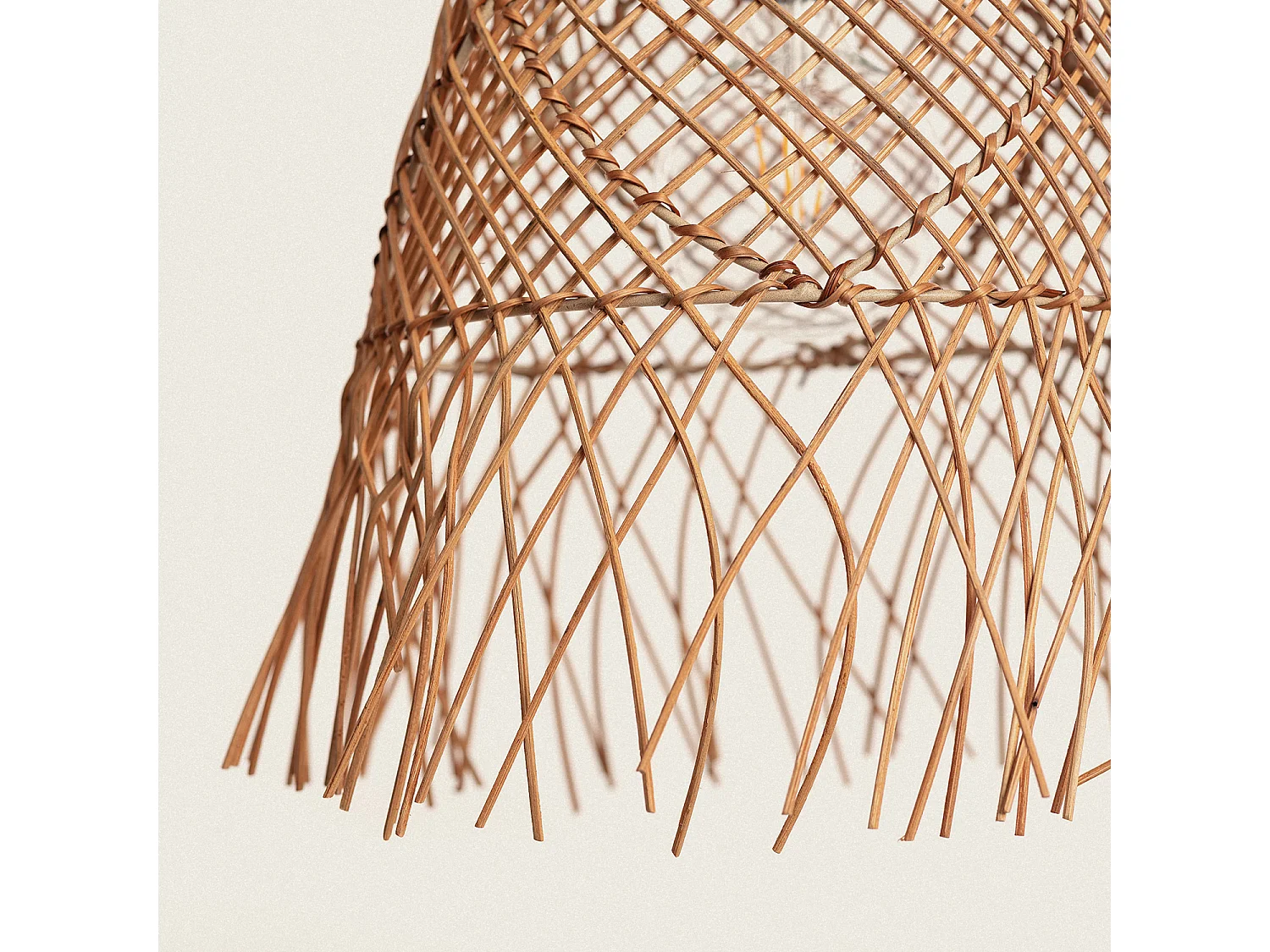 Abat-jour Suspension Rotin Toraja ILUZZIA Naturel