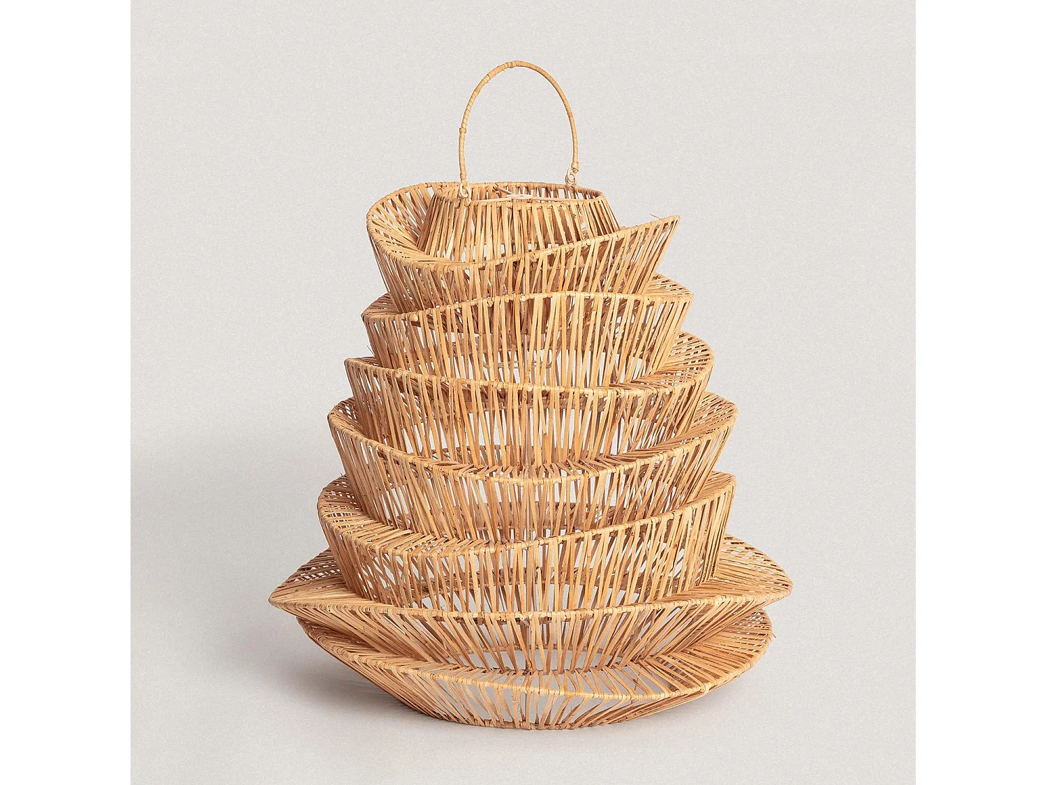 Paralume Lampada a Sospensione Rattan Halima Ø570 mm ILUZZIA Naturale