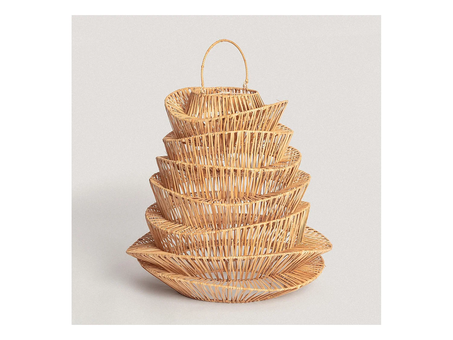 Abat-jour Suspension Rotin Halima Ø570 mm ILUZZIA  Naturel