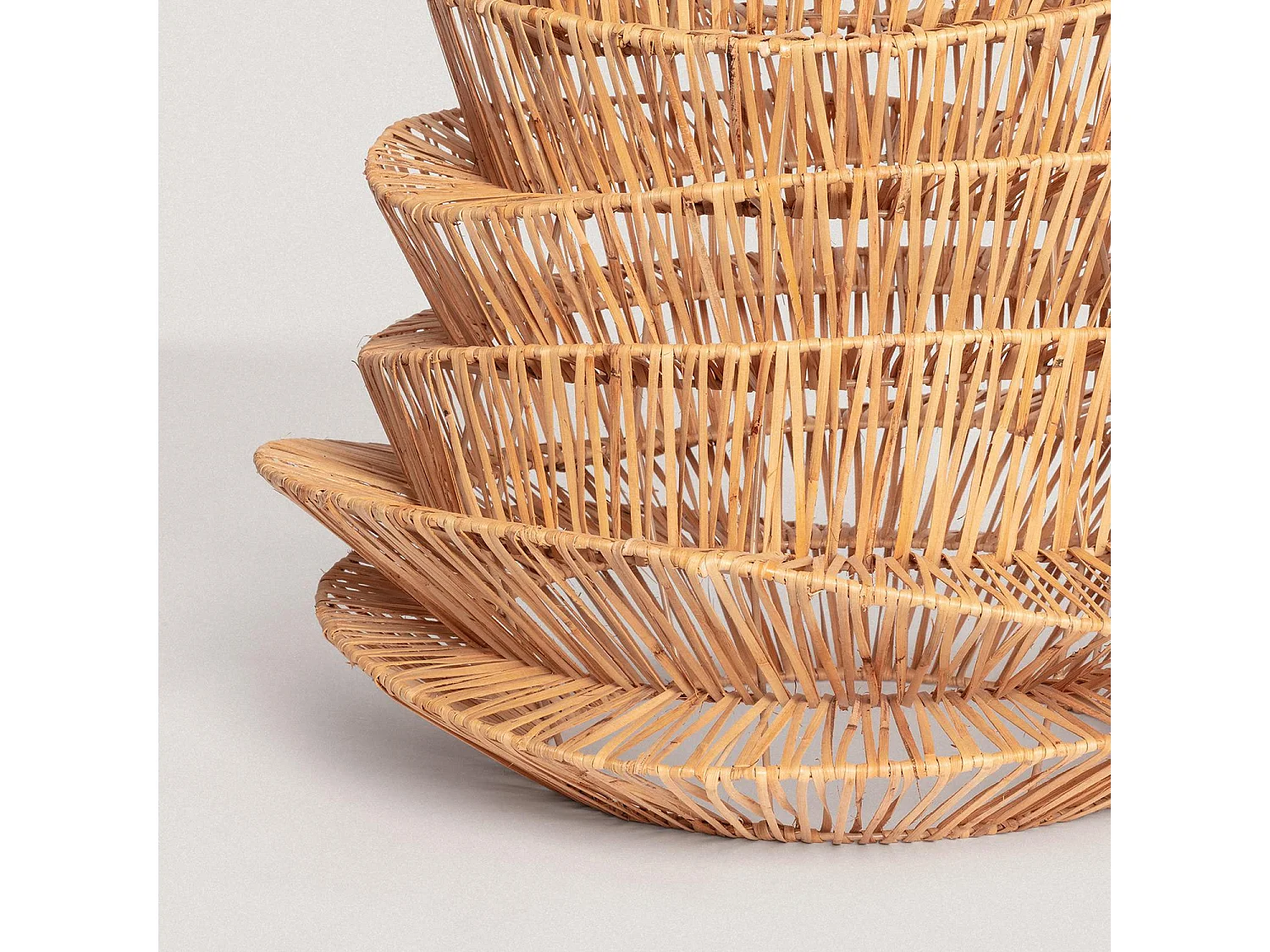 Abat-jour Suspension Rotin Halima Ø570 mm ILUZZIA  Naturel