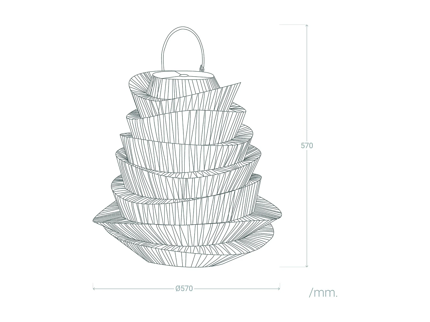 Abat-jour Suspension Rotin Halima Ø570 mm ILUZZIA  Naturel