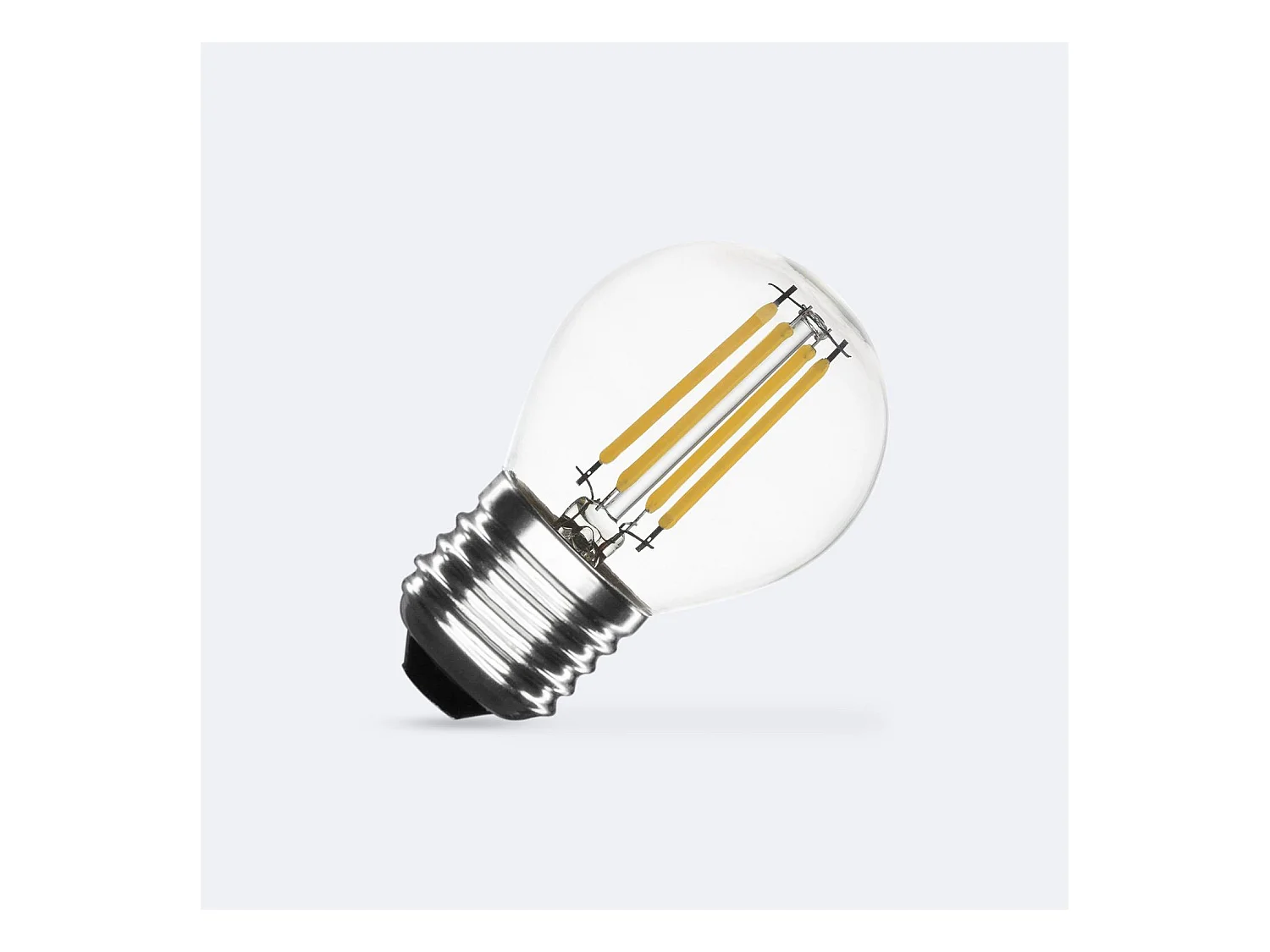 Bombilla Filamento LED E27 4W 470 lm Regulable G45 No Flicker 4000K Blanco Neutro