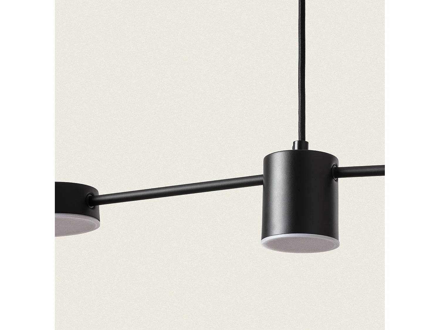 Lámpara Colgante Lineal LED 18W Metal Kurna Negro Mate