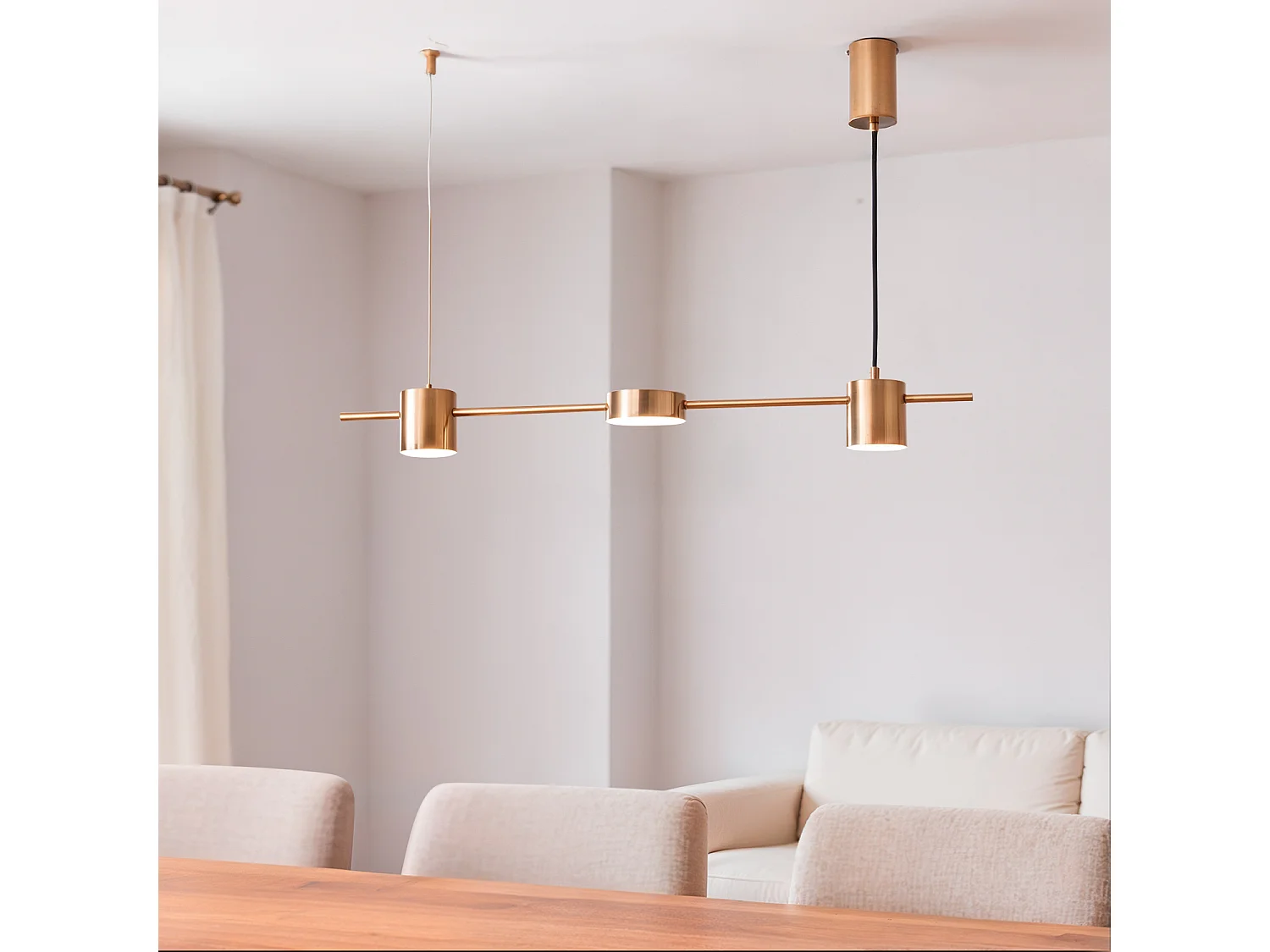Lampada a Sospensione LED Kurna Metallo 18W Nero Opaco