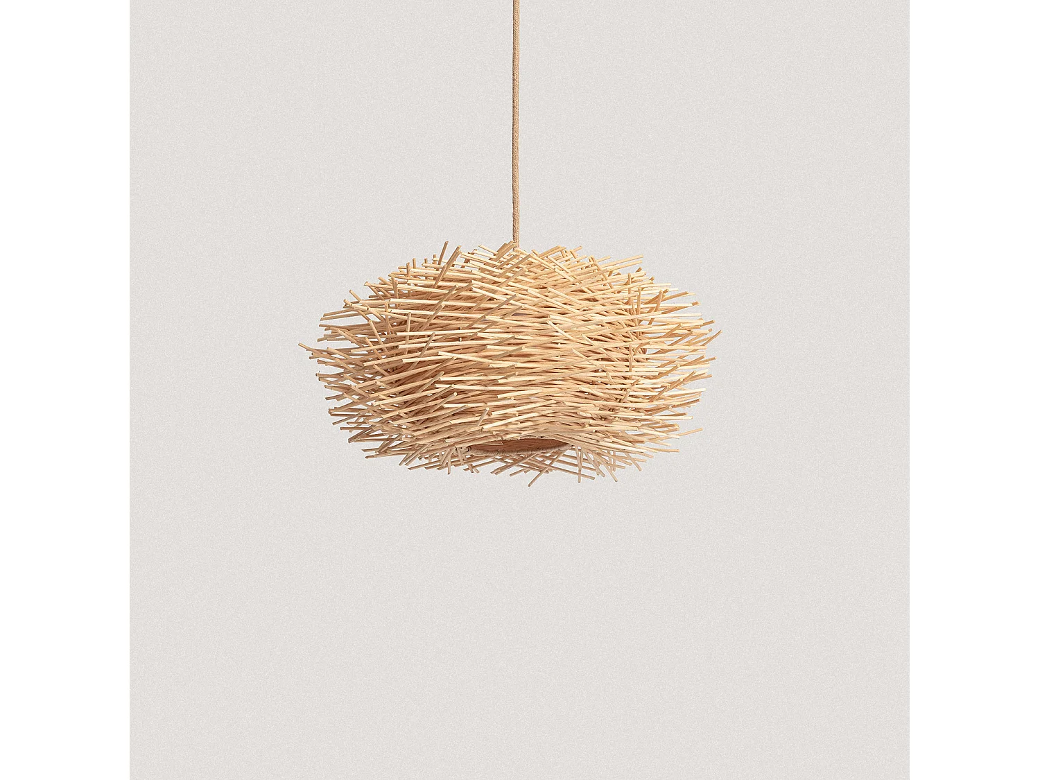 Suspension Rotin Nulko ILUZZIA S Textile naturel