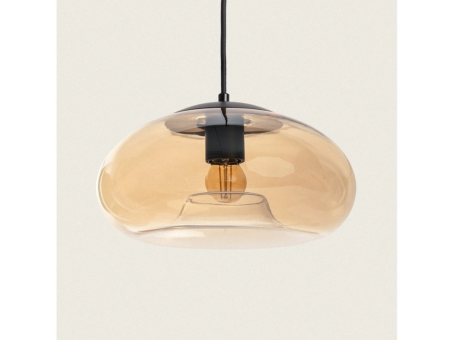 Suspension Verre Amina Ambre