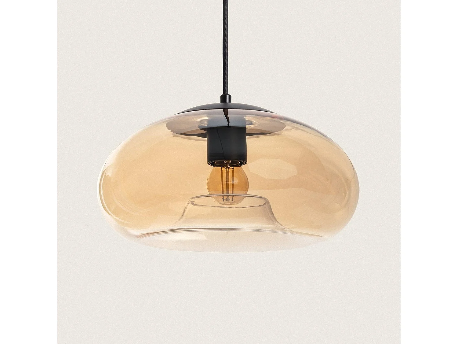 Suspension Verre Amina Ambre