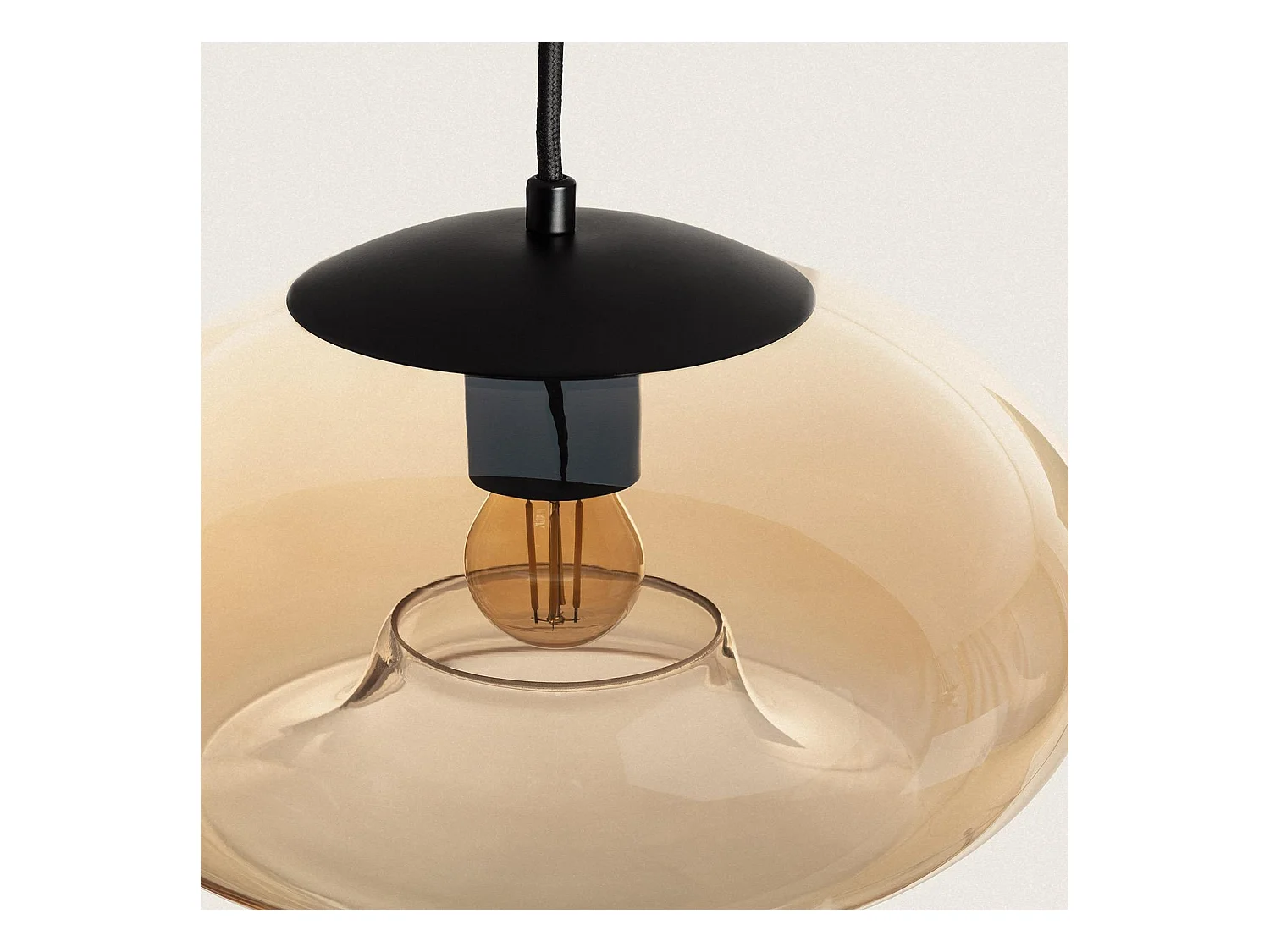 Suspension Verre Amina Ambre