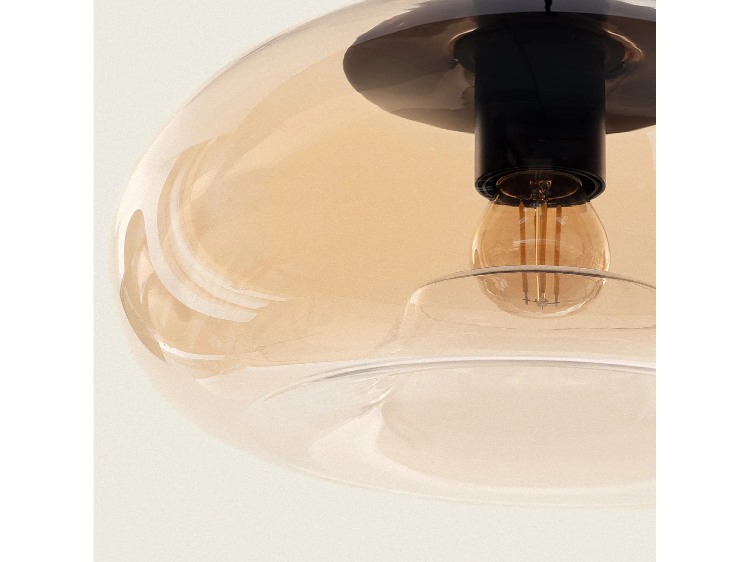 Suspension Verre Amina Ambre