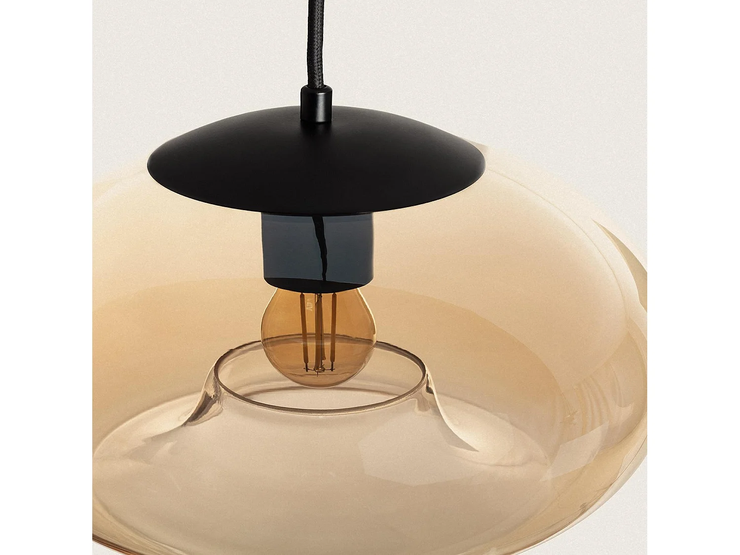 Suspension Verre Amina Ambre