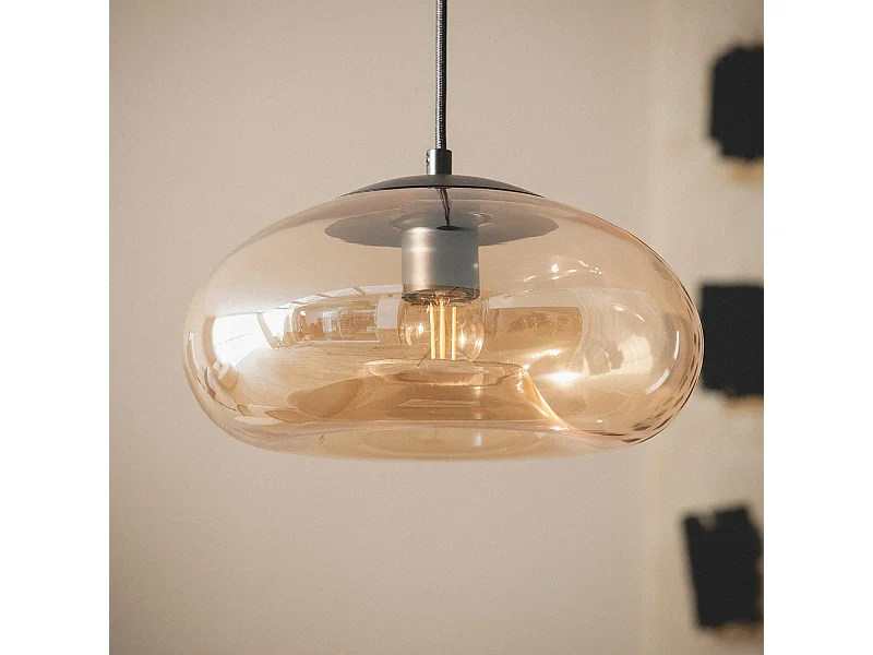 Suspension Verre Amina Ambre