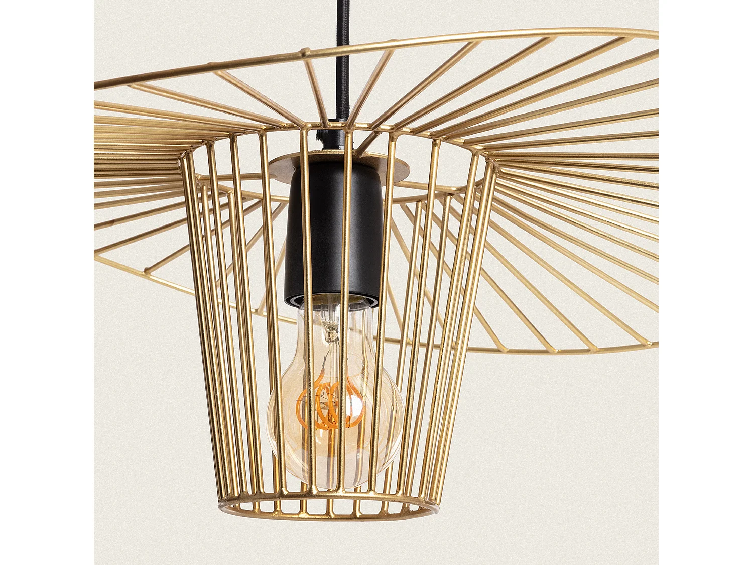 Suspension Métal Vrinda Doré