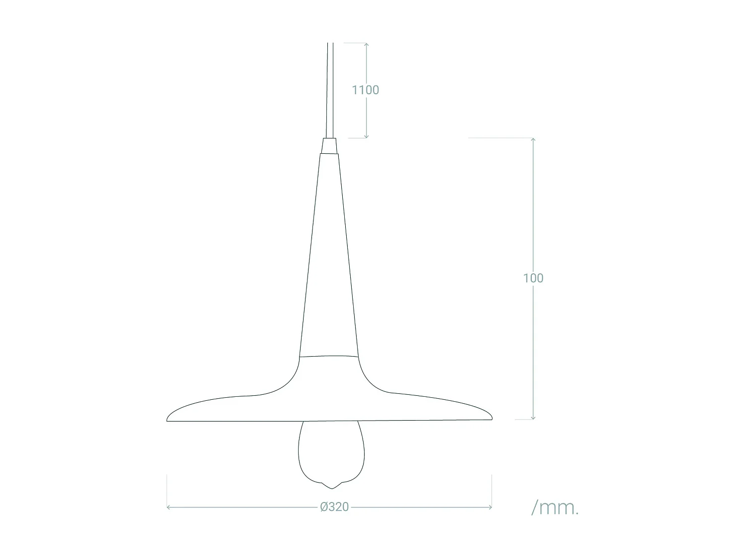 Lámpara Colgante Metal y Madera Bekasi Terracota