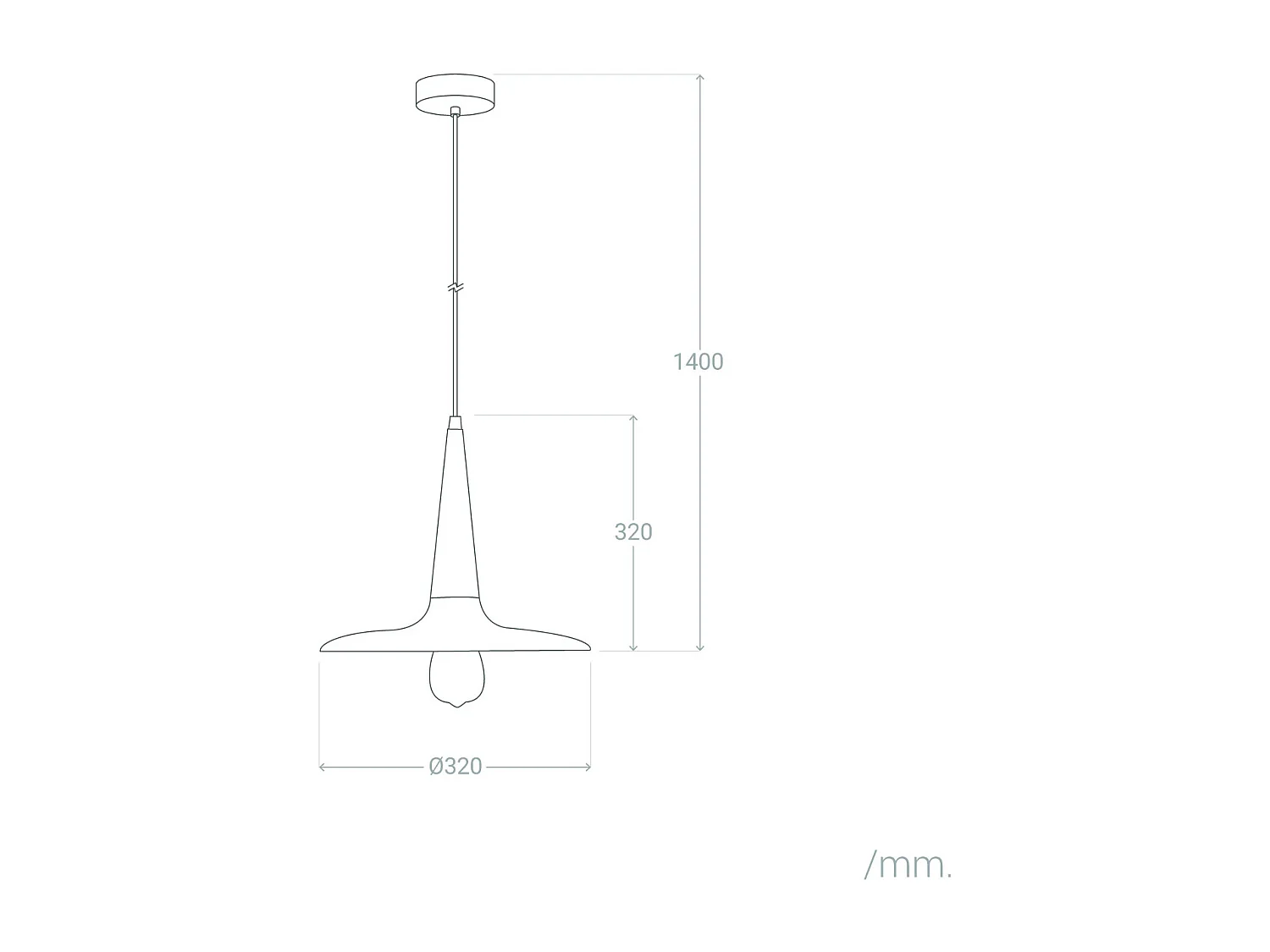 Suspension en Métal et Bois Bekasi Terre cuite