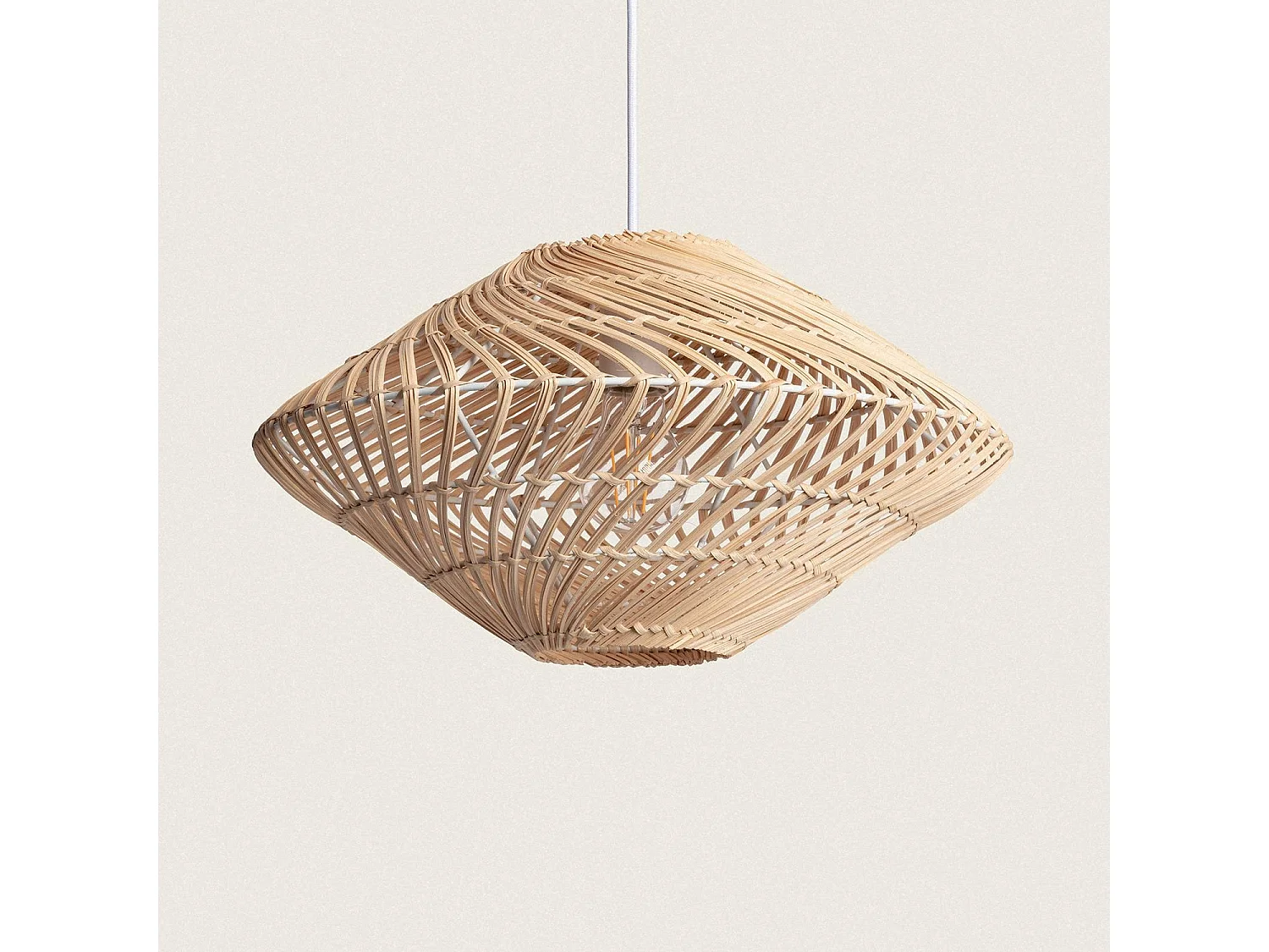 Lampada a Sospensione Rattan Towamba Naturale