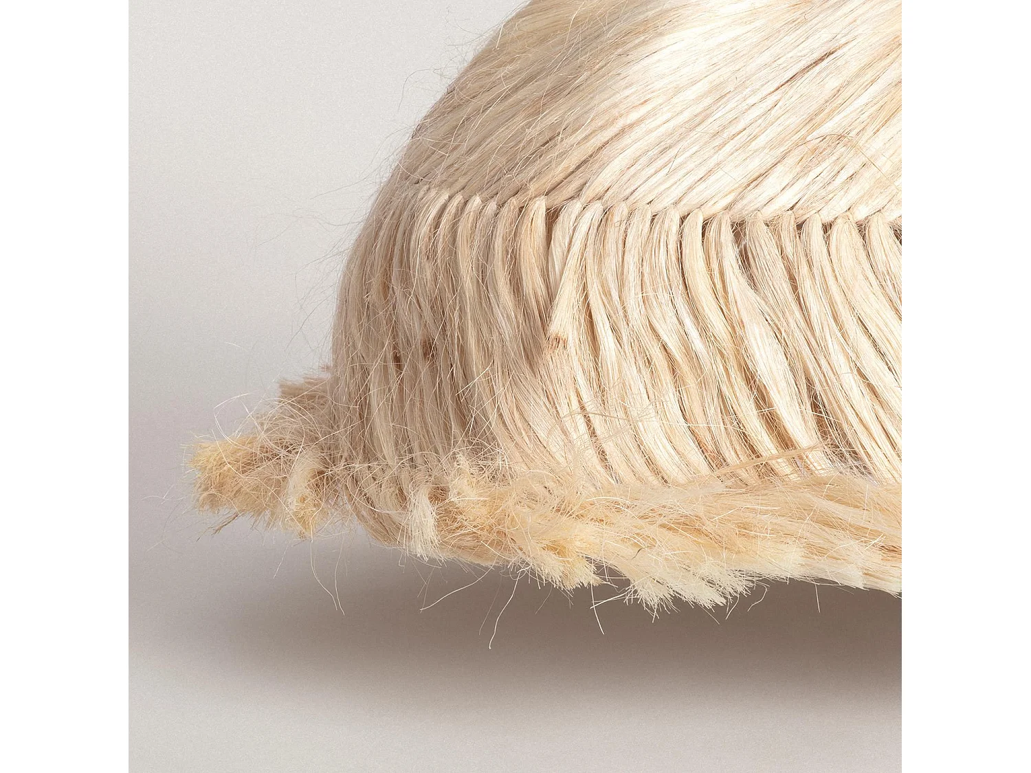 Abat-jour Suspension Rotin et Ramie Kempo Kulu ILUZZIA Naturel