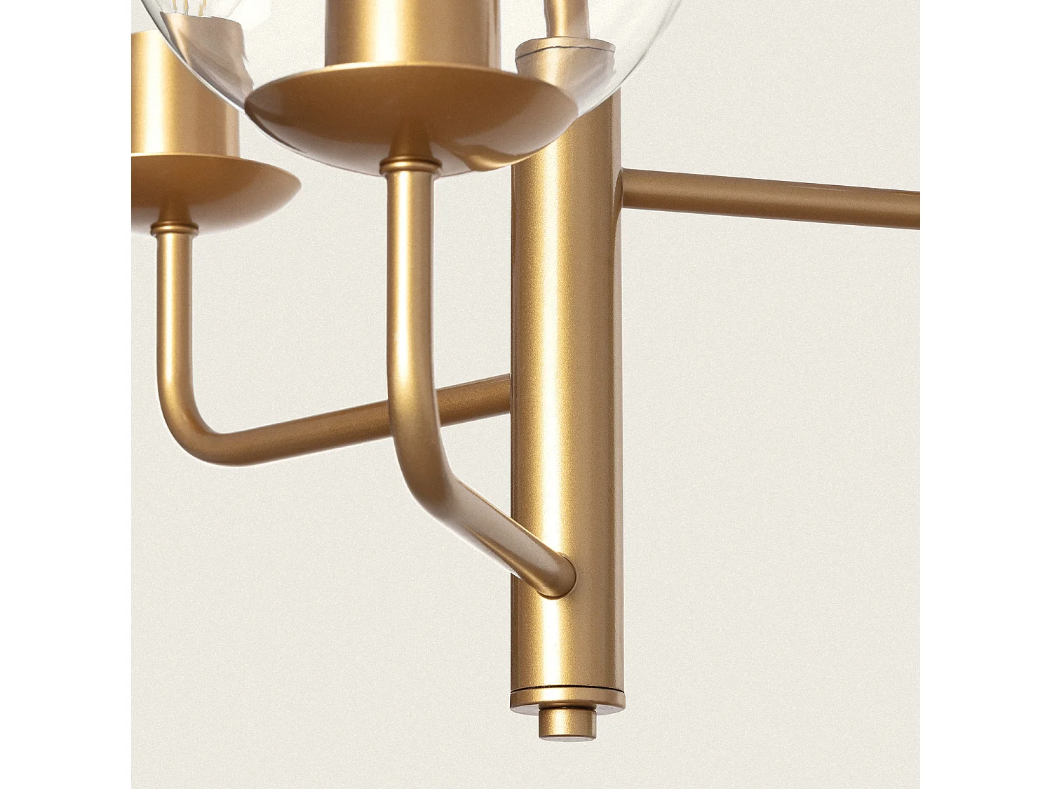 Suspension en métal et verre Tribubble Doré