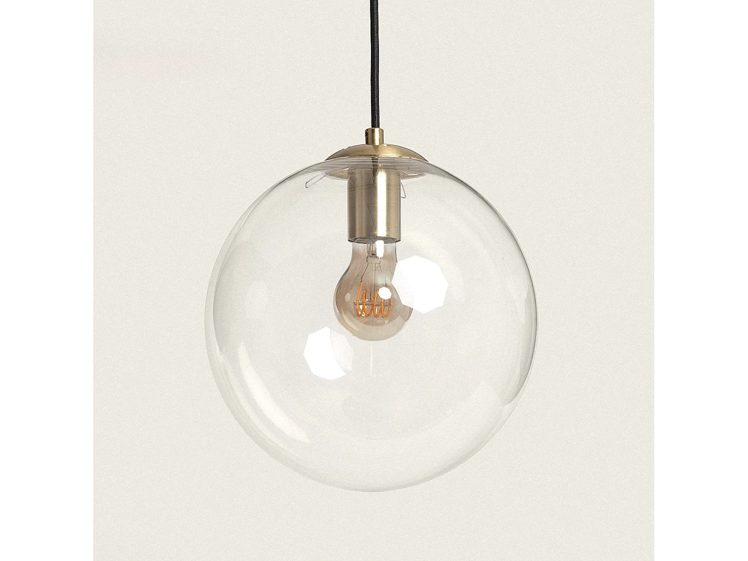 Lampada Sospensione Metallo e Vetro Moonlight Clear Trasparente