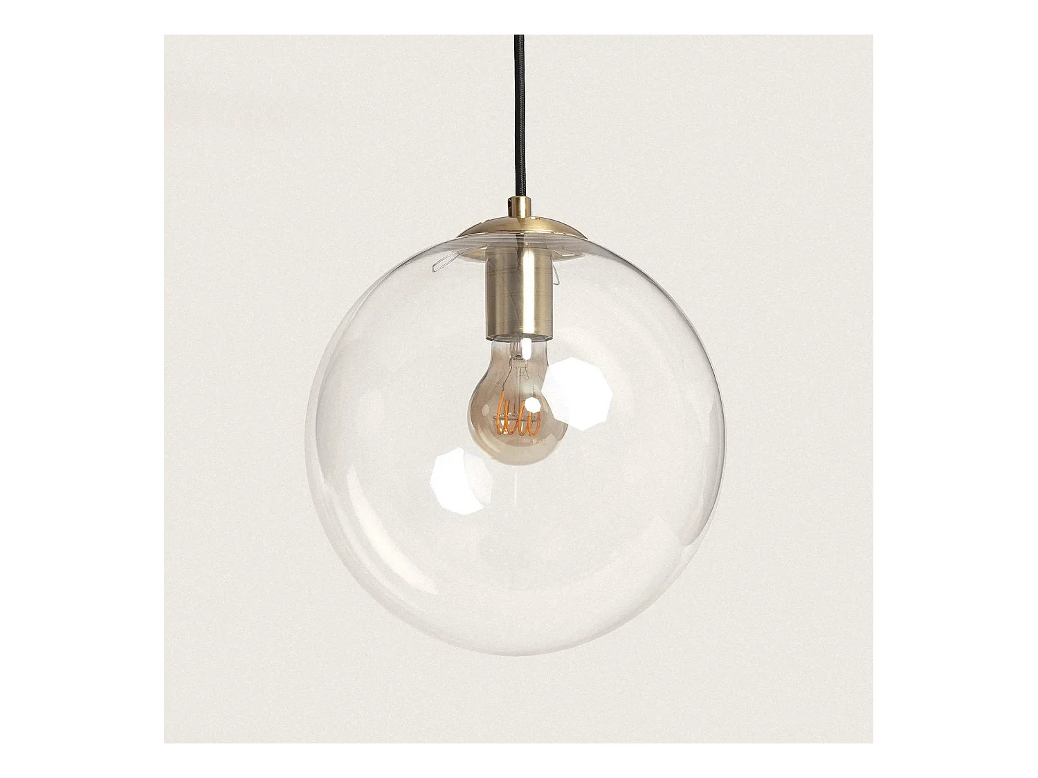 Lampada Sospensione Metallo e Vetro Moonlight Clear Trasparente