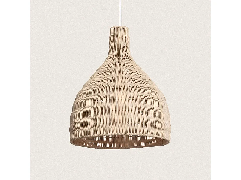 Lampada a Sospensione Rattan Kegle Naturale