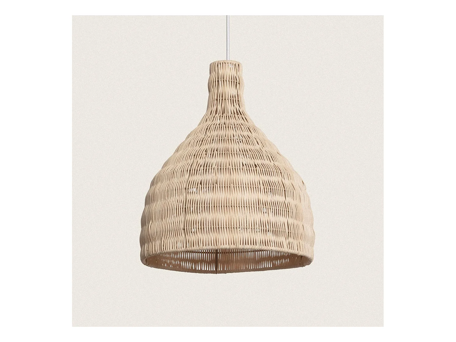 Lampada a Sospensione Rattan Kegle Naturale