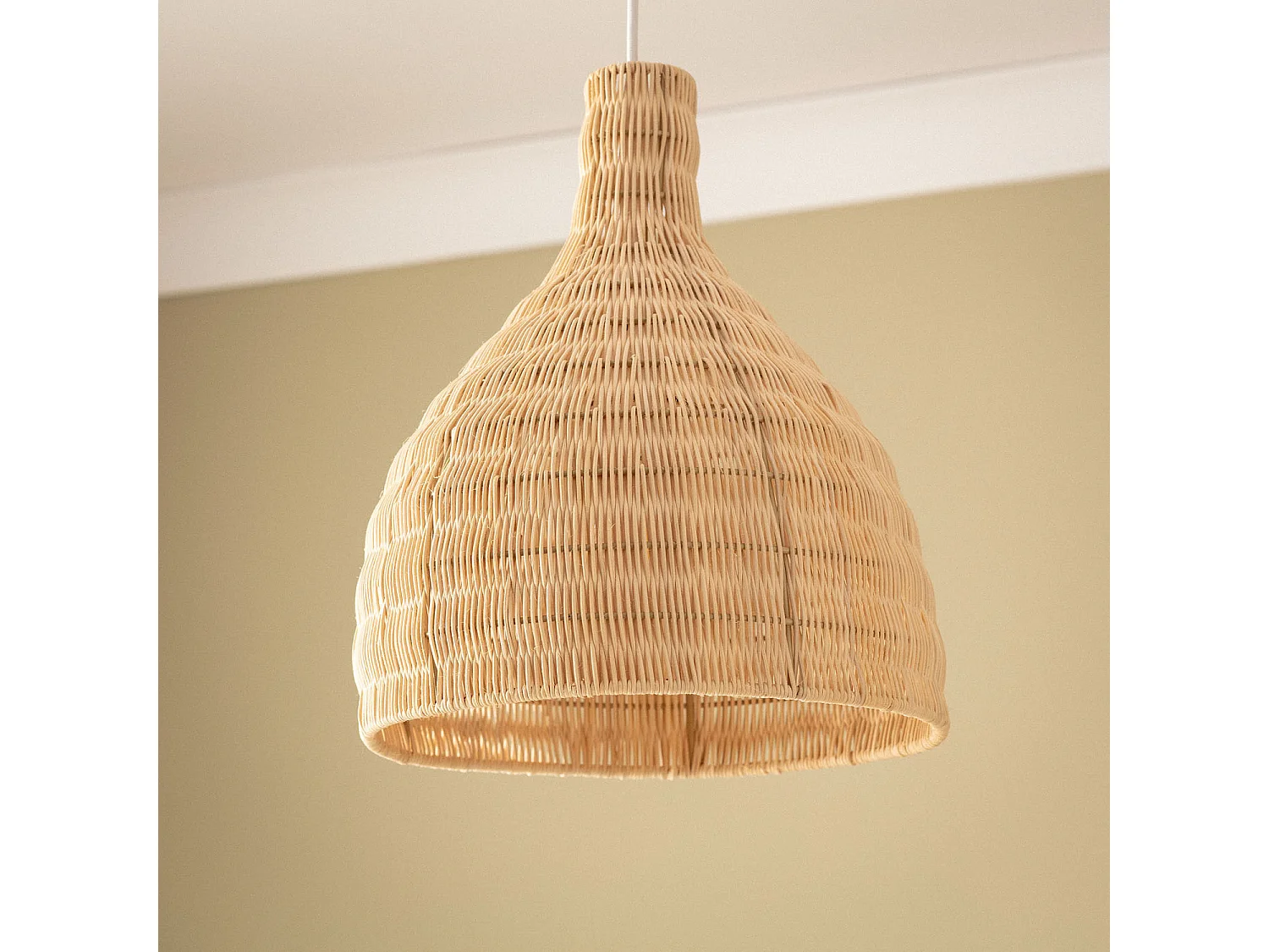 Lampada a Sospensione Rattan Kegle Naturale
