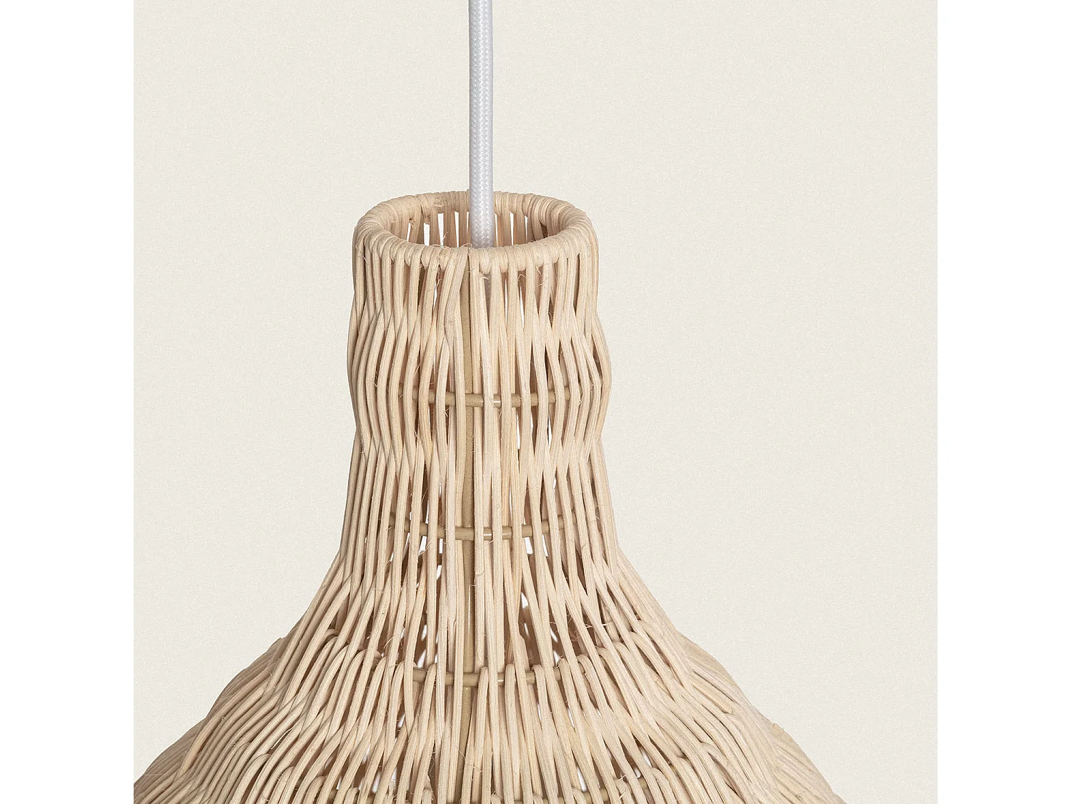 Lampada a Sospensione Rattan Kegle Naturale