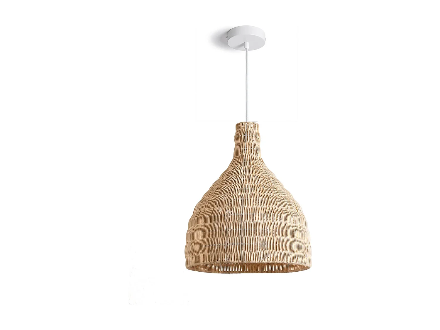 Lampada a Sospensione Rattan Kegle Naturale