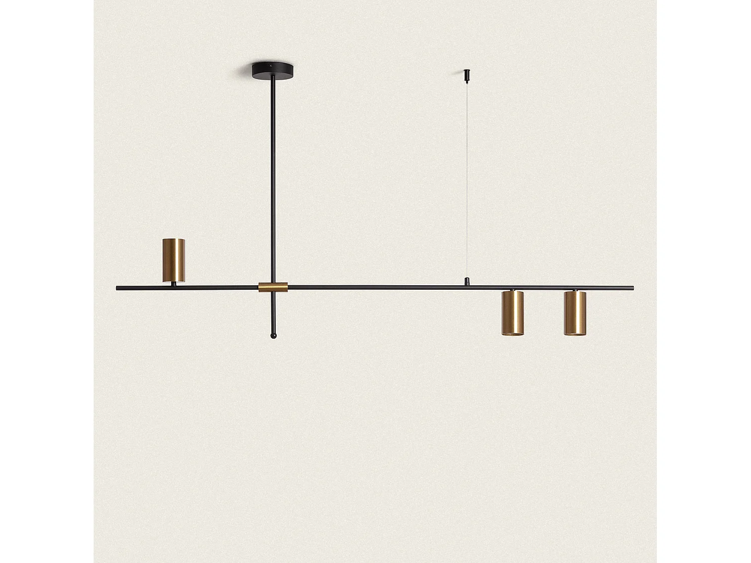 Suspension Linéaire Métal Auzoa Doré