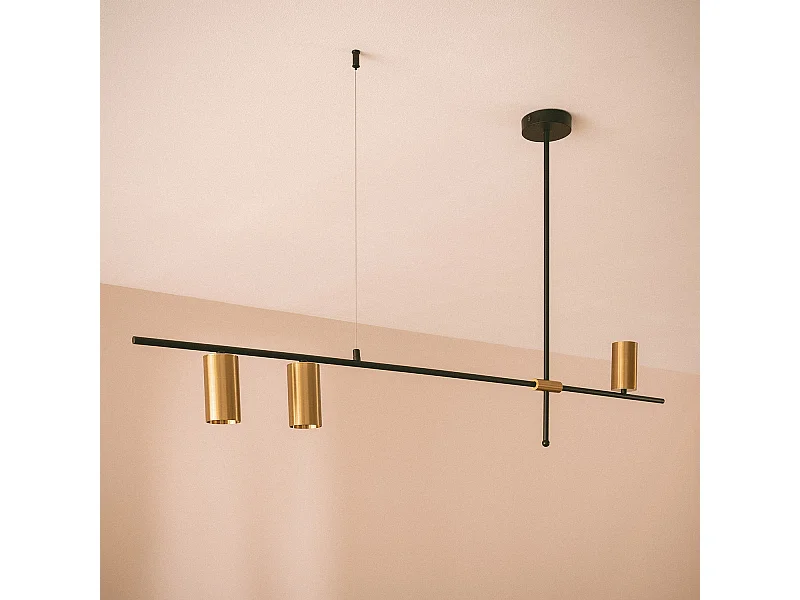 Suspension Linéaire Métal Auzoa Doré