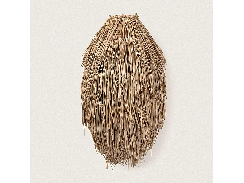 Abat-jour Suspension Fibres Naturelles Ramé Naturel