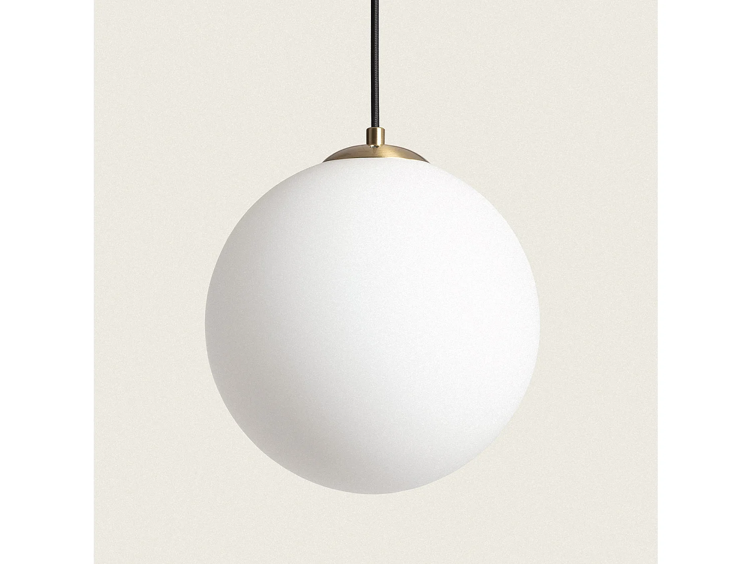 Lampada Sospensione Metallo e Vetro Moonlight Brass Oro